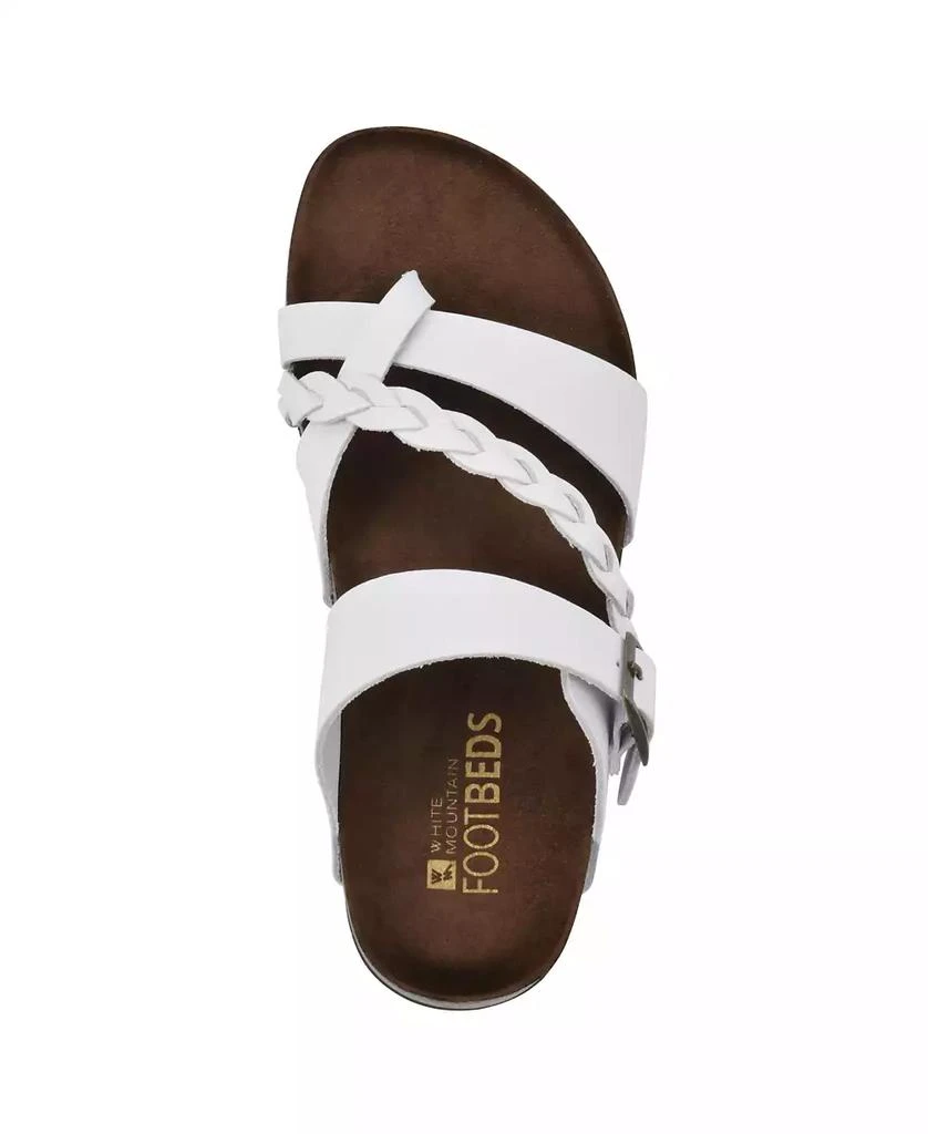 White Mountain Women's Hazy Footbed Sandals 4