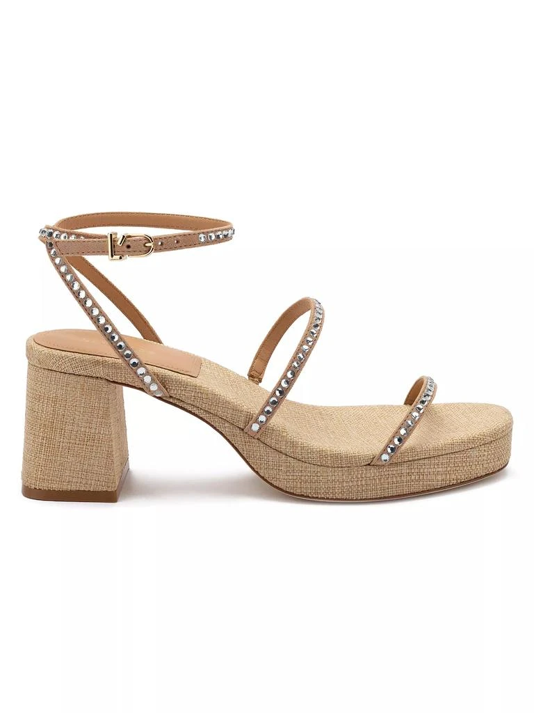 Larroudé Gio 60MM Crystal-Embellished Suede Sandals 1