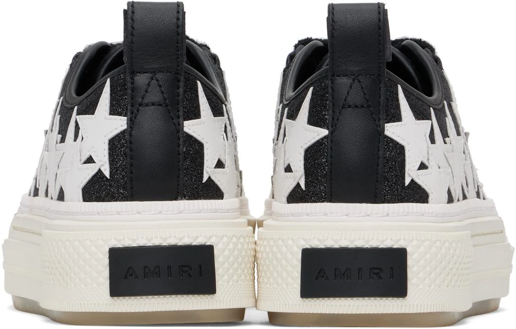 AMIRI Black Glitter Stars Court Low Sneakers 2