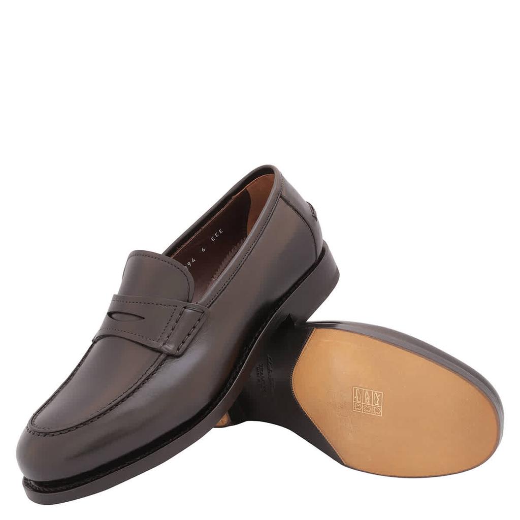 Salvatore Ferragamo Salvatore Ferragamo Men's Herren Black Leather Penny Loafers