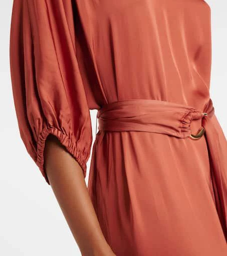 Velvet Laurel satin midi dress 5