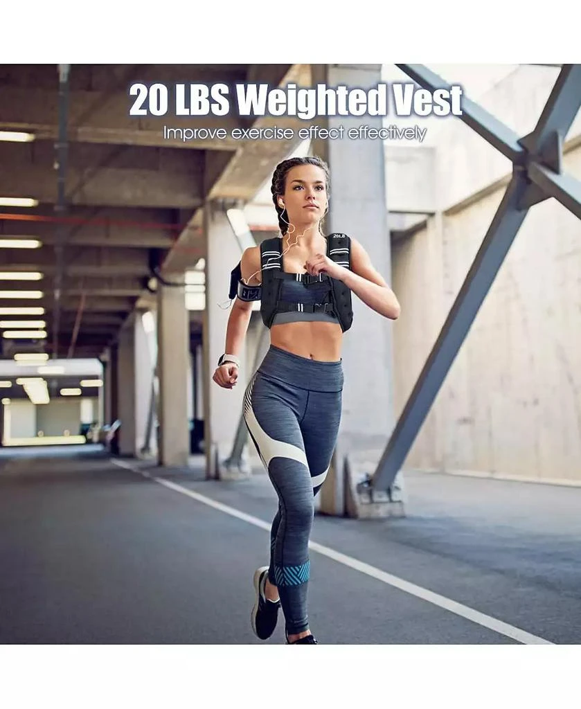 Mecale Training Weight Vest Workout Equipment with Adjustable Buckles and Mesh Bag 2