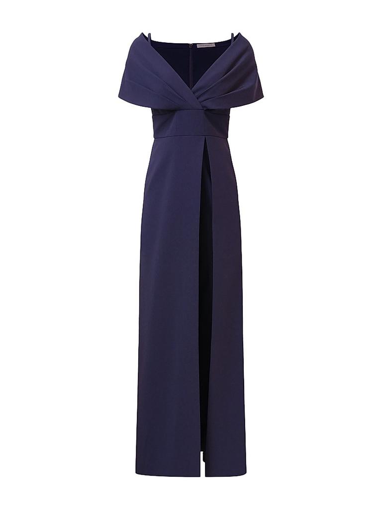 Kay Unger Irelyn Stretch-Crepe Walk-Thru Jumpsuit