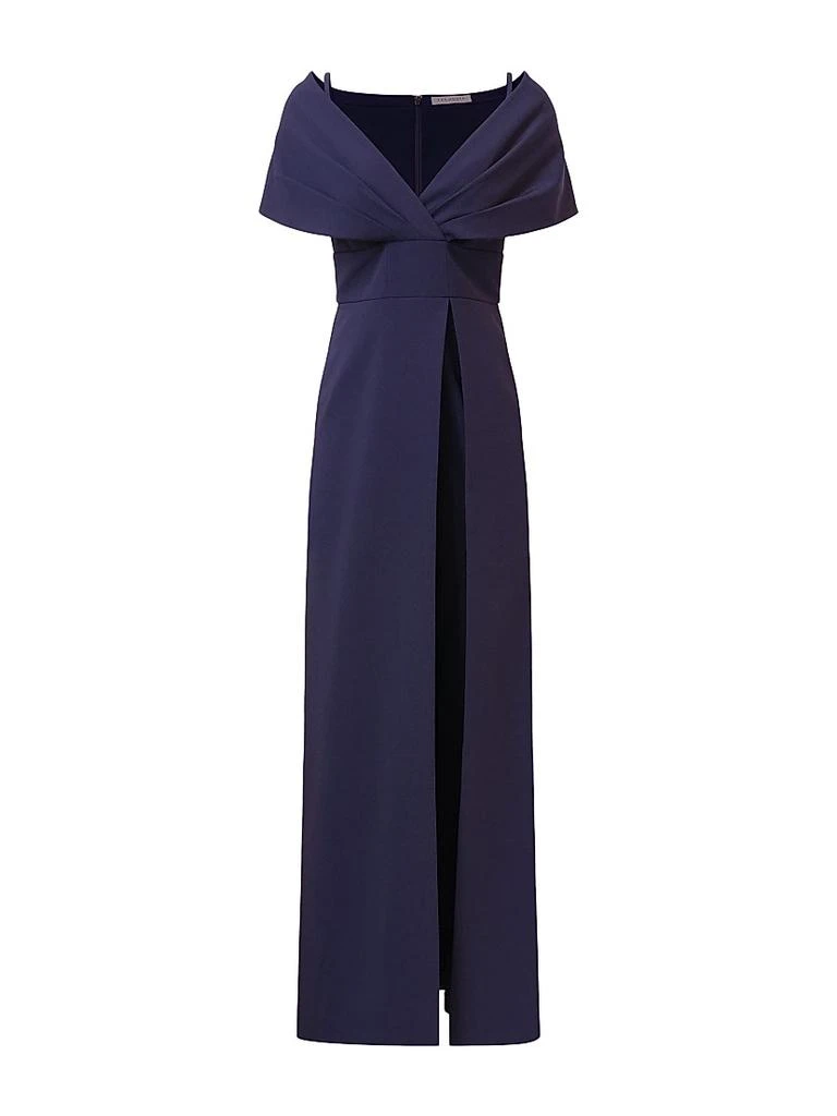 Kay Unger Irelyn Stretch-Crepe Walk-Thru Jumpsuit 1