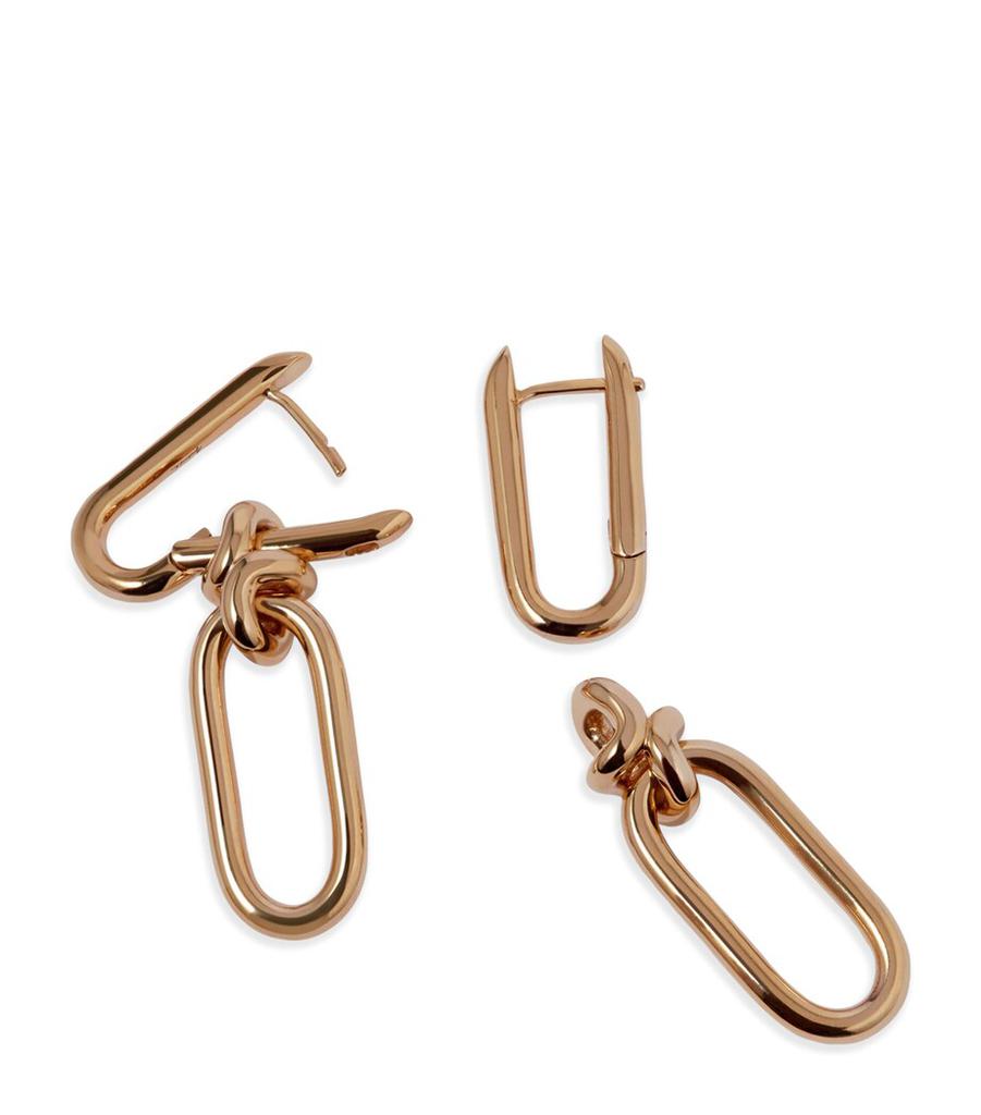 Annoushka Yellow Gold Knuckle Classic Link Chain Earrings