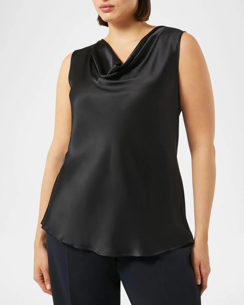 Marina Rinaldi Plus Size Barolo Cowl-Neck Satin Top 4