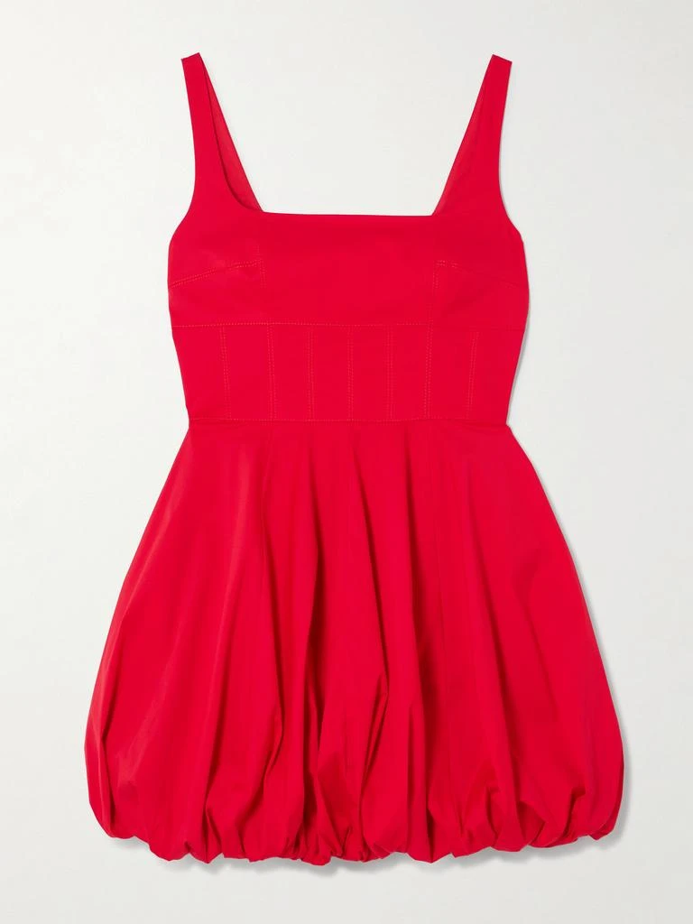 red and burgundy dress Derika Dress In Burgundy Double Crepe