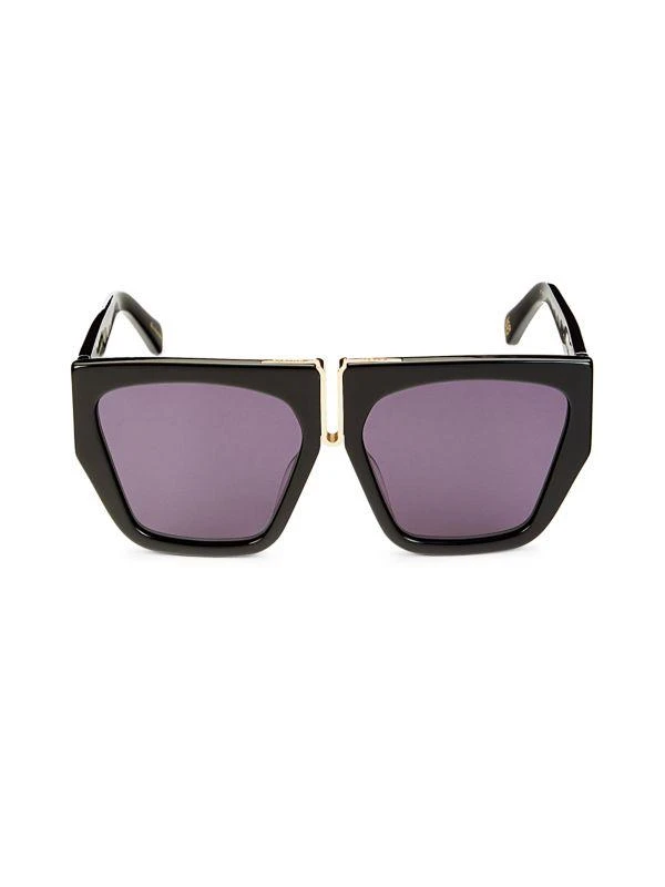 Karen Walker DOUBLE TROUBLE 57MM Geometric Sunglasses 1