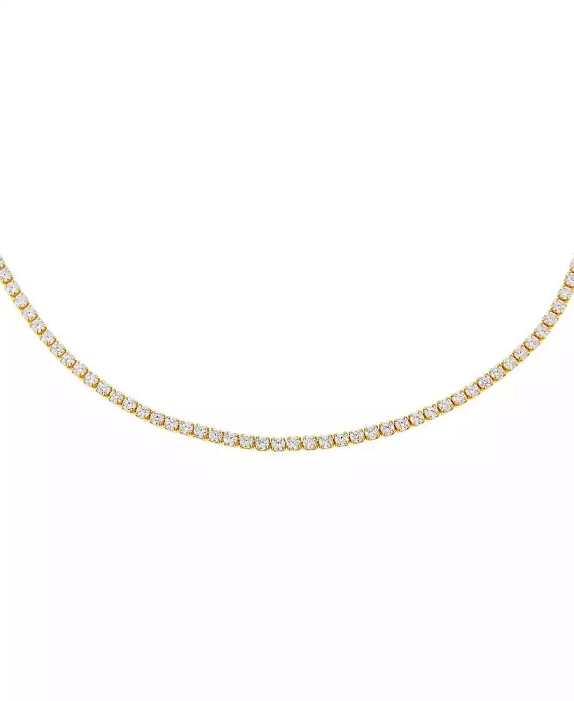 Macy's Thin Tennis Choker in 14k Gold Plated Over Sterling Silver 1