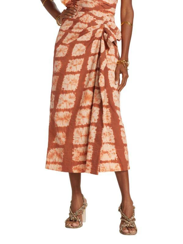 Ulla Johnson Ember Hand Dyed Shibori Skirt 1