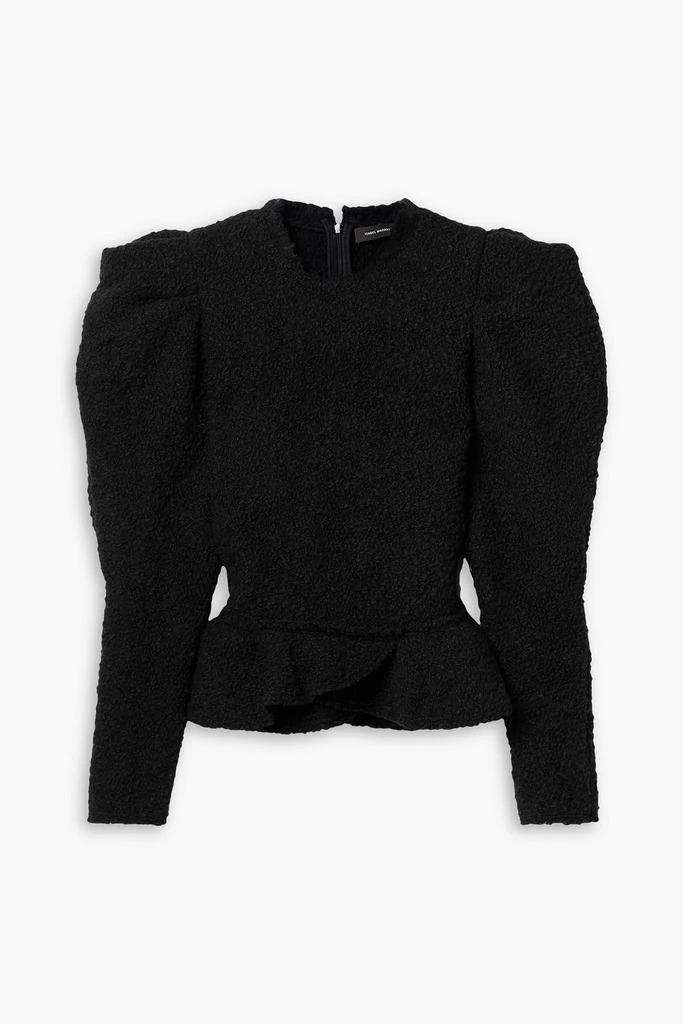Isabel Marant Giamili bouclé peplum top 1