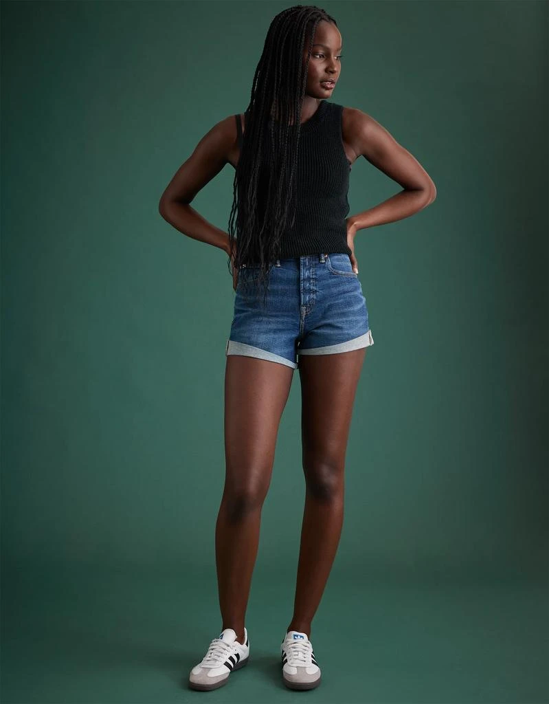 AE AE77 Premium High-Waisted Cut-Off Denim Short 1