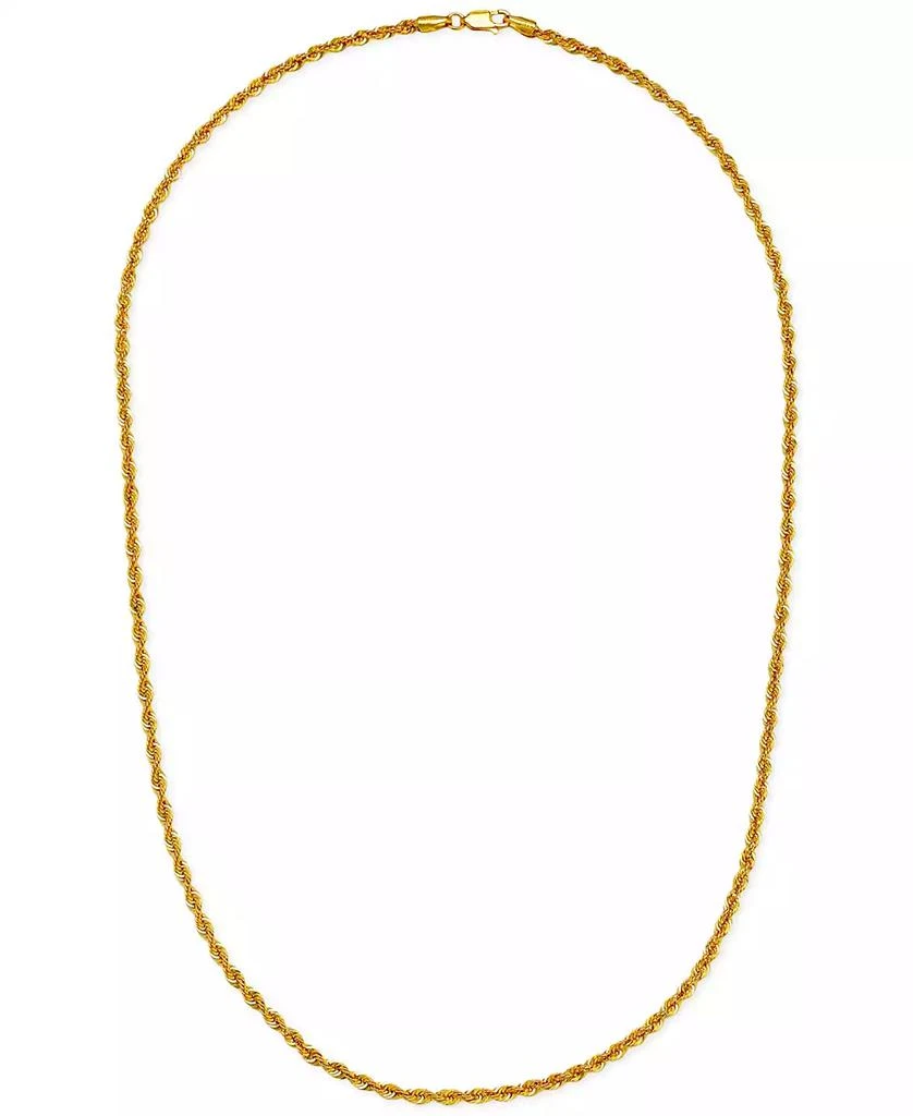 Macy
s Sparkle Rope 20" Chain Necklace (3mm) in 14k Gold 4