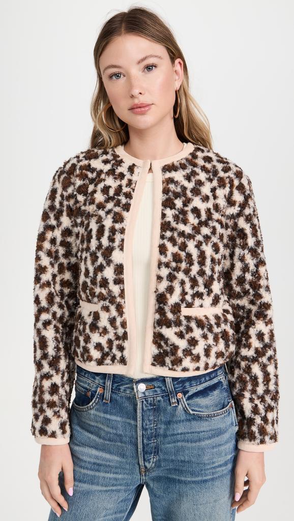 Endless Rose Leopard Sherpa Jacket