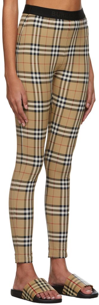Burberry Beige Vintage Check Belvoir Leggings