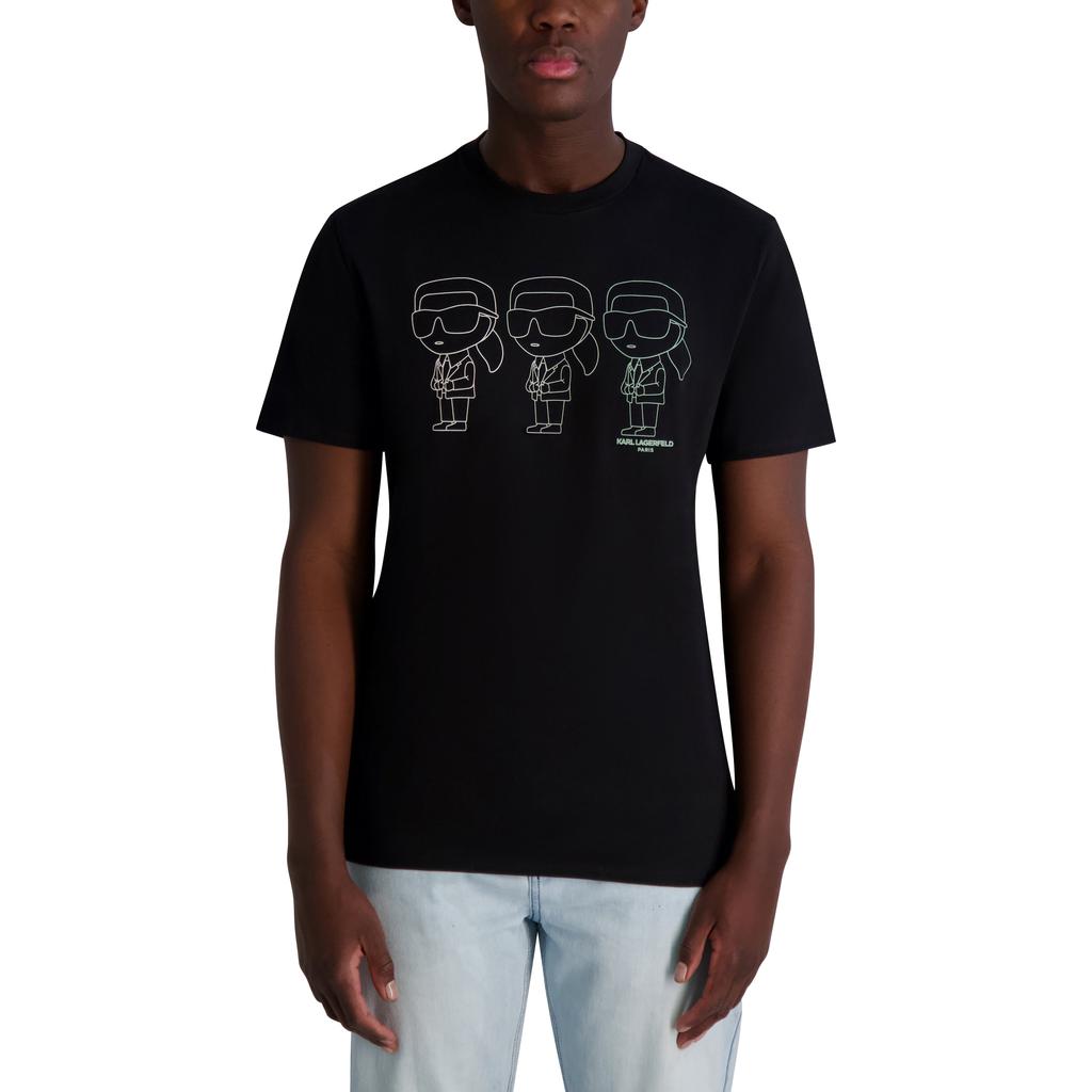 Karl Lagerfeld Paris MULTIPLE KARL CHARACTER T-SHIRT