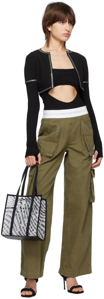 Alexander Wang Khaki Rave Cargo Trousers 4