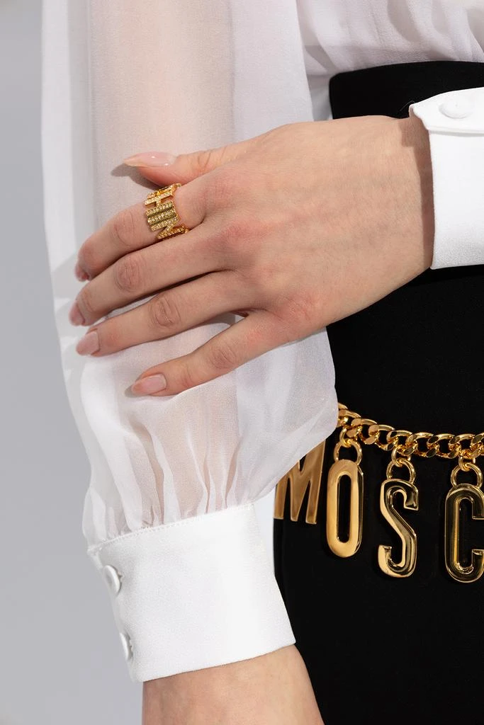 Moschino Ring with logo 2