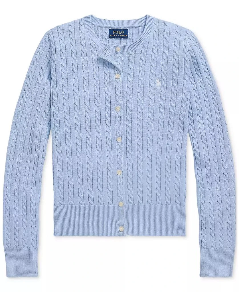 Ralph Lauren Big Girls Cable-Knit Cotton Cardigan 1