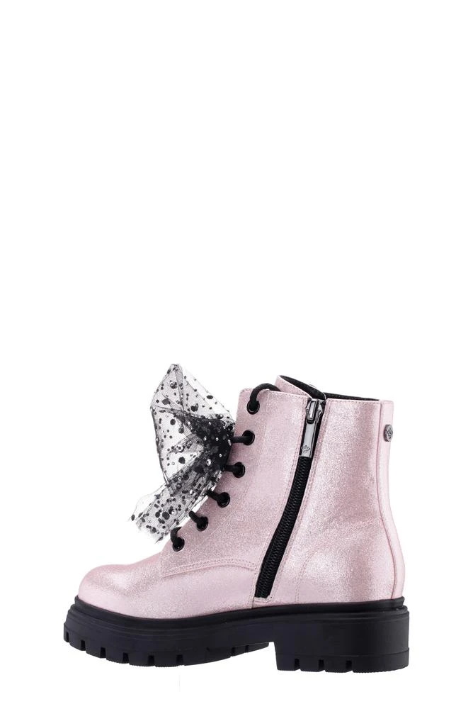 Nina Kids
 Tink Crystal Mesh Bow Glitter Combat Boot 2