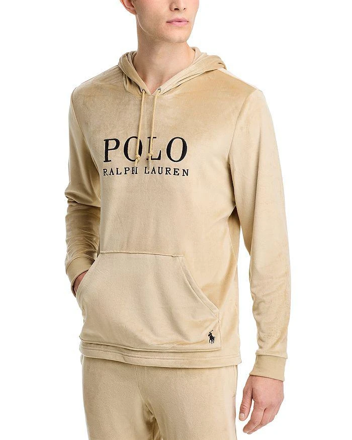 Ralph Lauren Plush Velour Sleep Hoodie 1