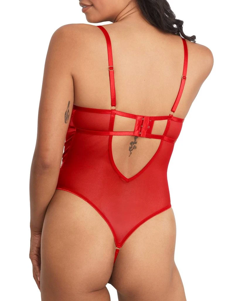 Oh La La Cheri Women
s Hailey Lace Thong Teddy 2