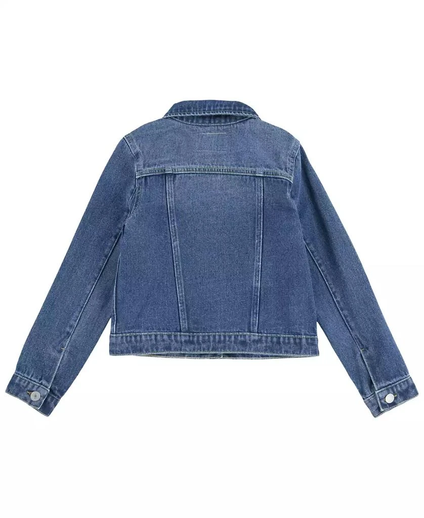 Levi's Big Girls Stylish Collared Denim Trucker Jacket 4