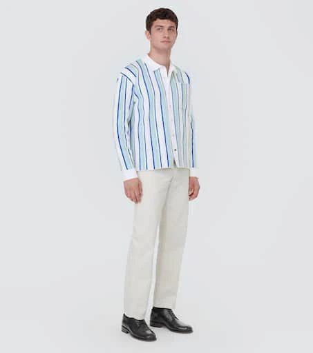 Jacquemus La Chemise Maille Polo striped shirt 2