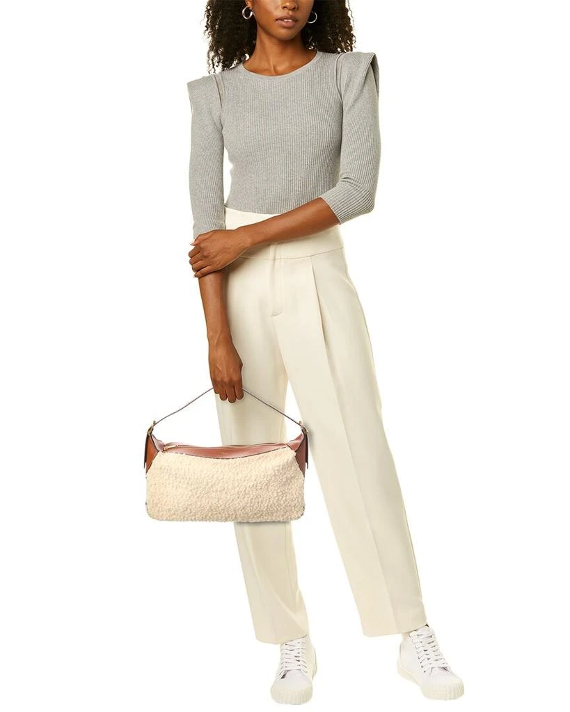 Celine CELINE Romy Medium Shearling & Leather Hobo Bag 4