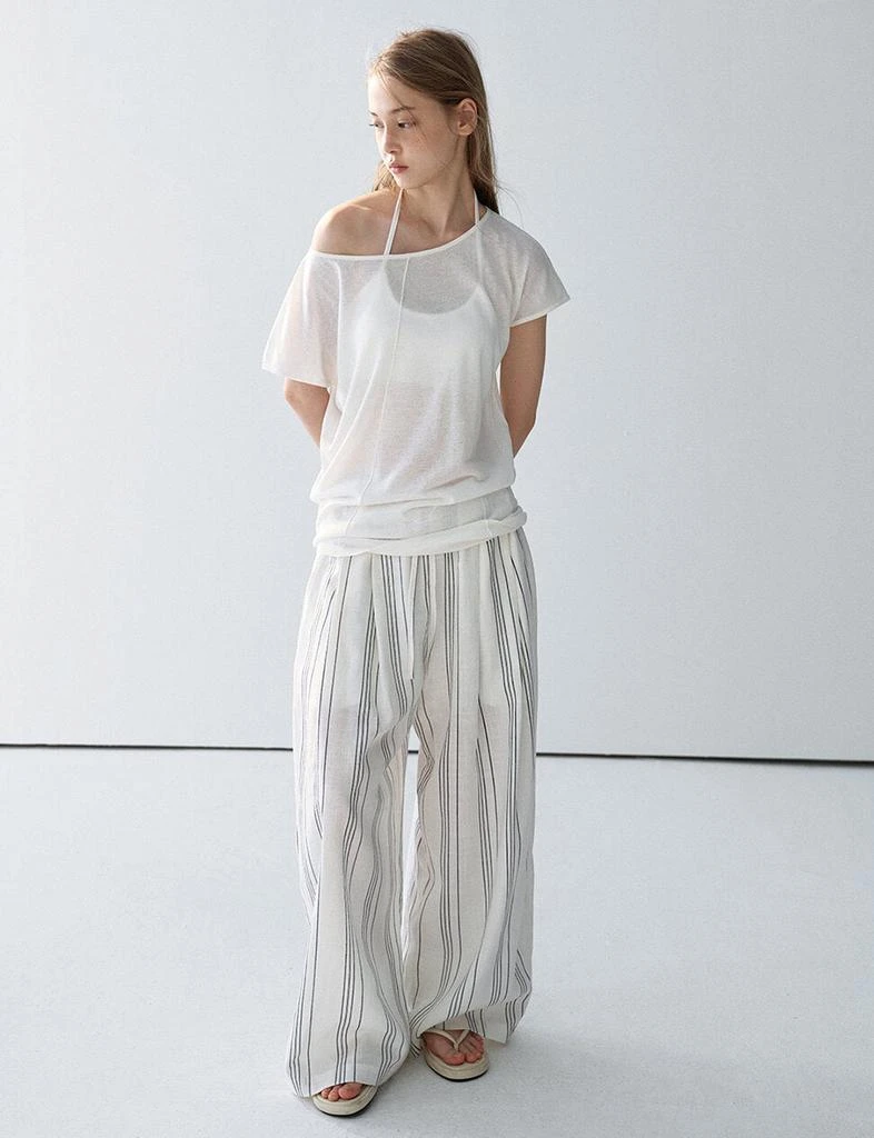 Pixie Market Striped Loose Pants 1