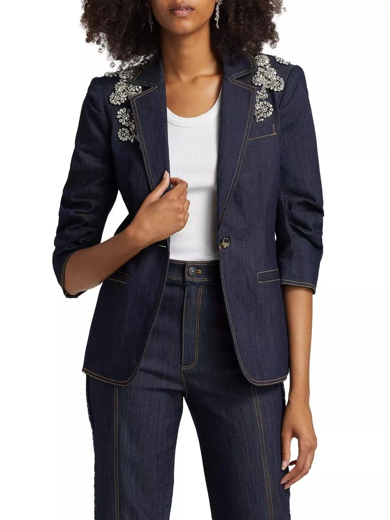 Cinq à Sept Crystal Chrysanthemum Khloe Blazer 3