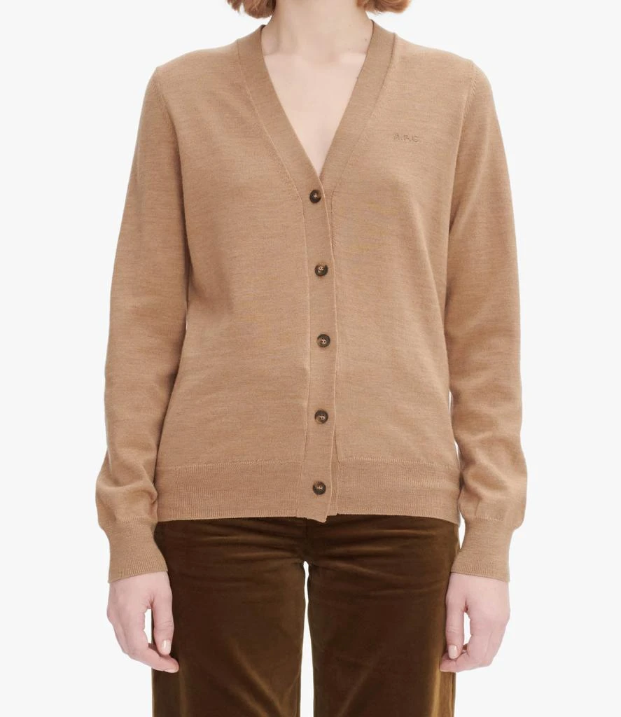 A.P.C. Salomé Logo cardigan 4