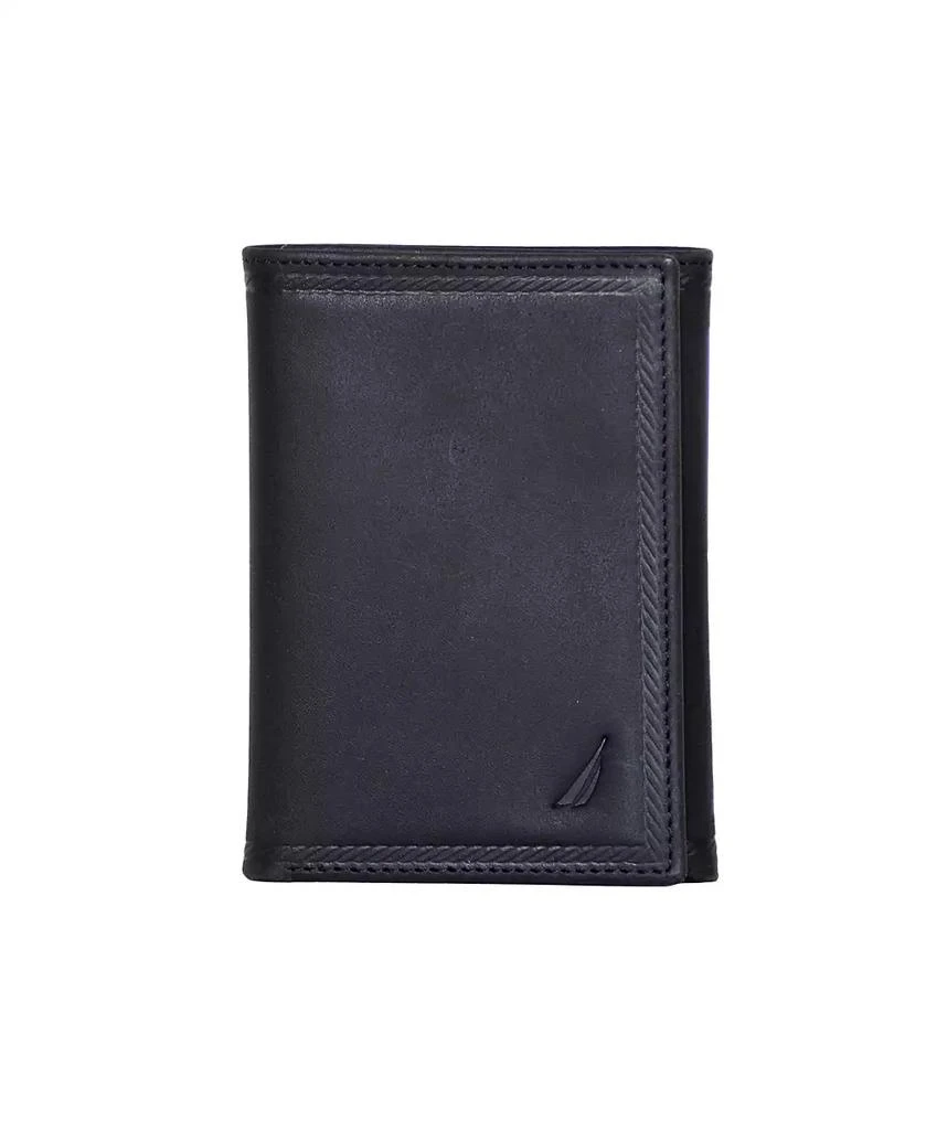 Nautica Men's Trifold Leather Wallet 1