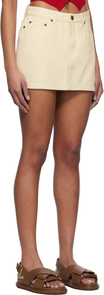 A.P.C. Off-White Mini-Jupe Denim Miniskirt 2