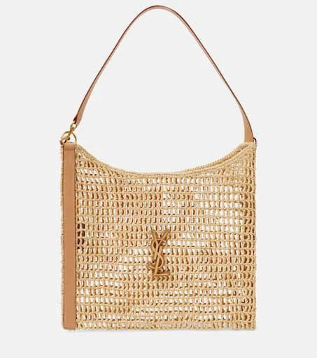 Yves Saint Laurent Oxalis crochet raffia shoulder bag 1