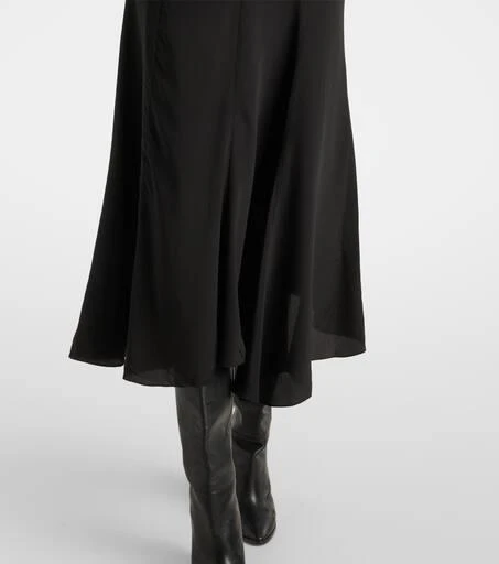 Isabel Marant Hortensia silk crêpe de chine midi skirt 5