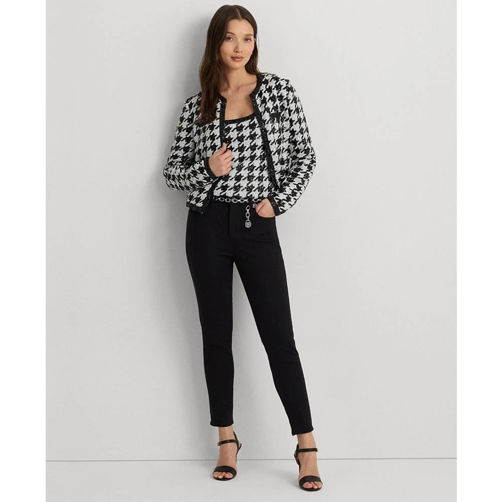 Lauren Ralph Lauren Women's Sequin Houndstooth Blazer 4