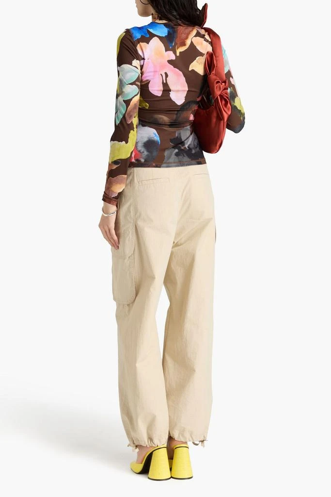Stine Goya Floral-print stretch-jersey turtleneck top 3