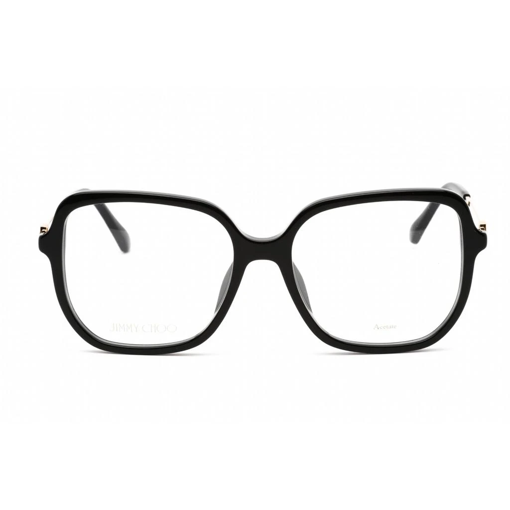 Jimmy Choo Jimmy Choo Women's Eyeglasses - Oversized Black Acetate/Metal Frame | JC376/G 0807 00 2