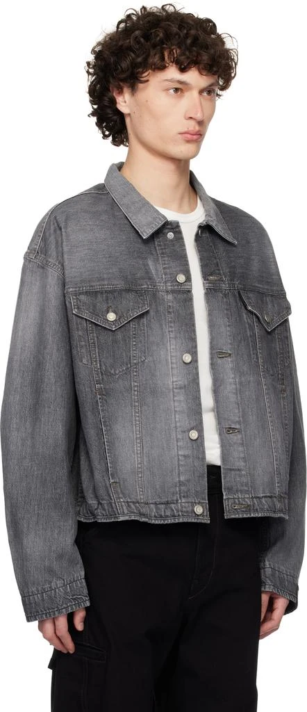 n.hoolywood Black Faded Denim Jacket 2
