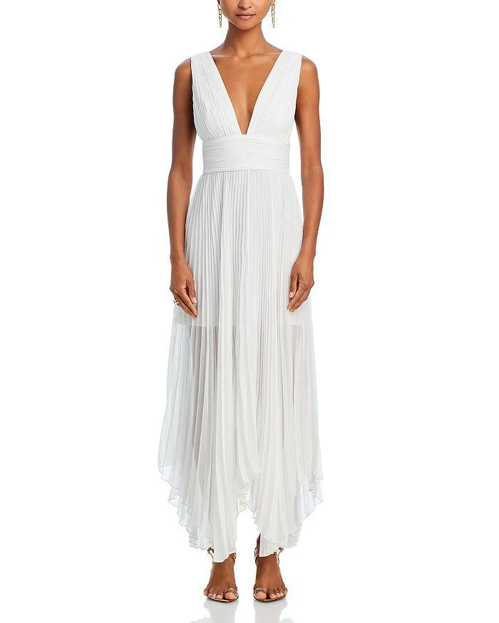 Alice + Olivia Adrianna Pleated Maxi Dress 7