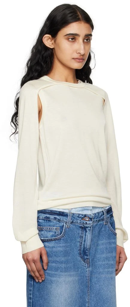 Helmut Lang Off-White Shrug Sweater 2