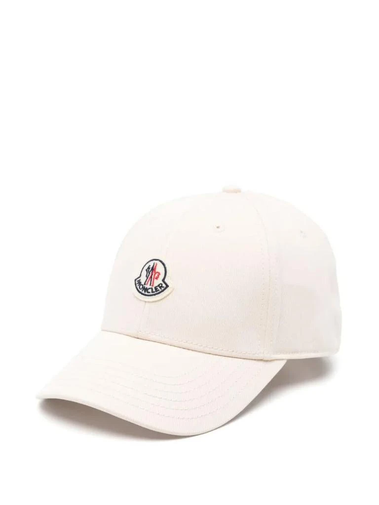 Moncler Moncler Logo Patch Gabardine Baseball Cap Accessories 1