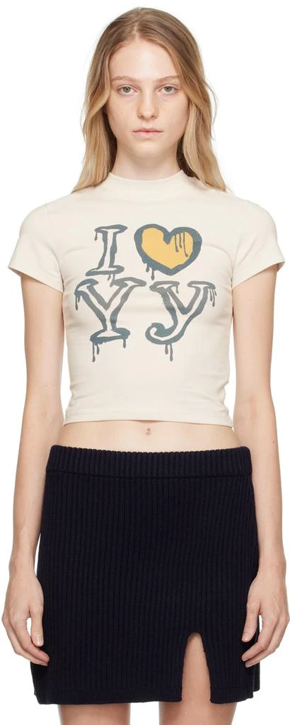 OPEN YY Beige 'I Love YY' T-Shirt 1