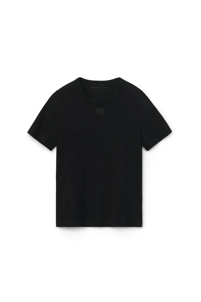 Alexander Wang PUFF LOGO SHRUNKEN TEE IN COTTON JERSEY 1