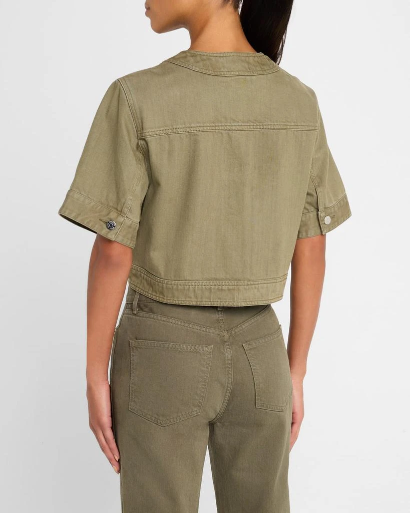 VERONICA BEARD Elias Short-Sleeve Denim Jacket 3