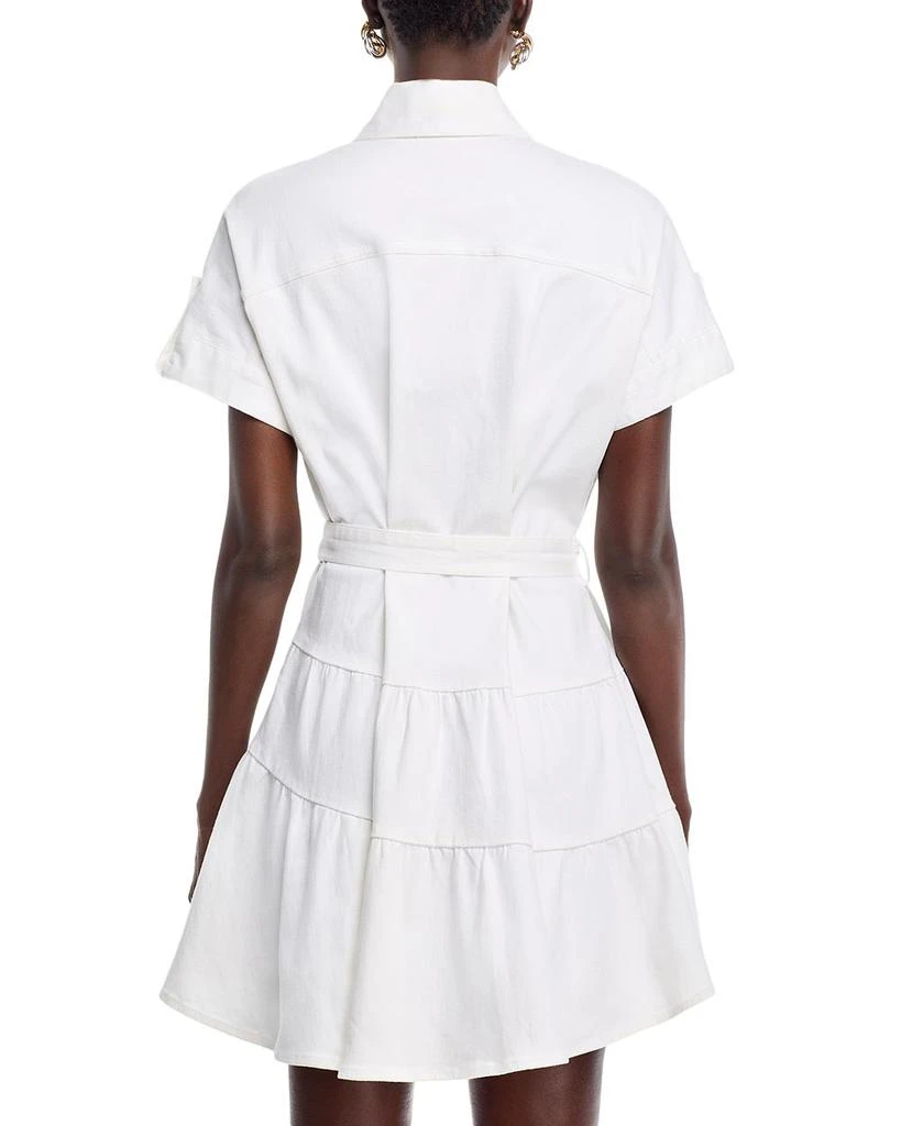 AREA Belted Short Sleeve Shirtdress 4