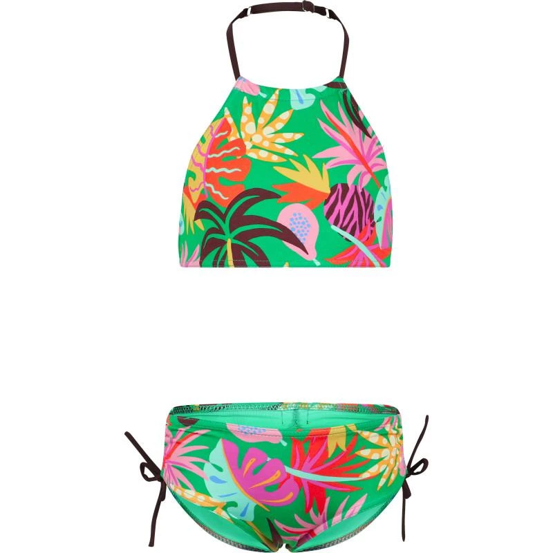 BANANA MOON Colorful tropical print bikini in green 1
