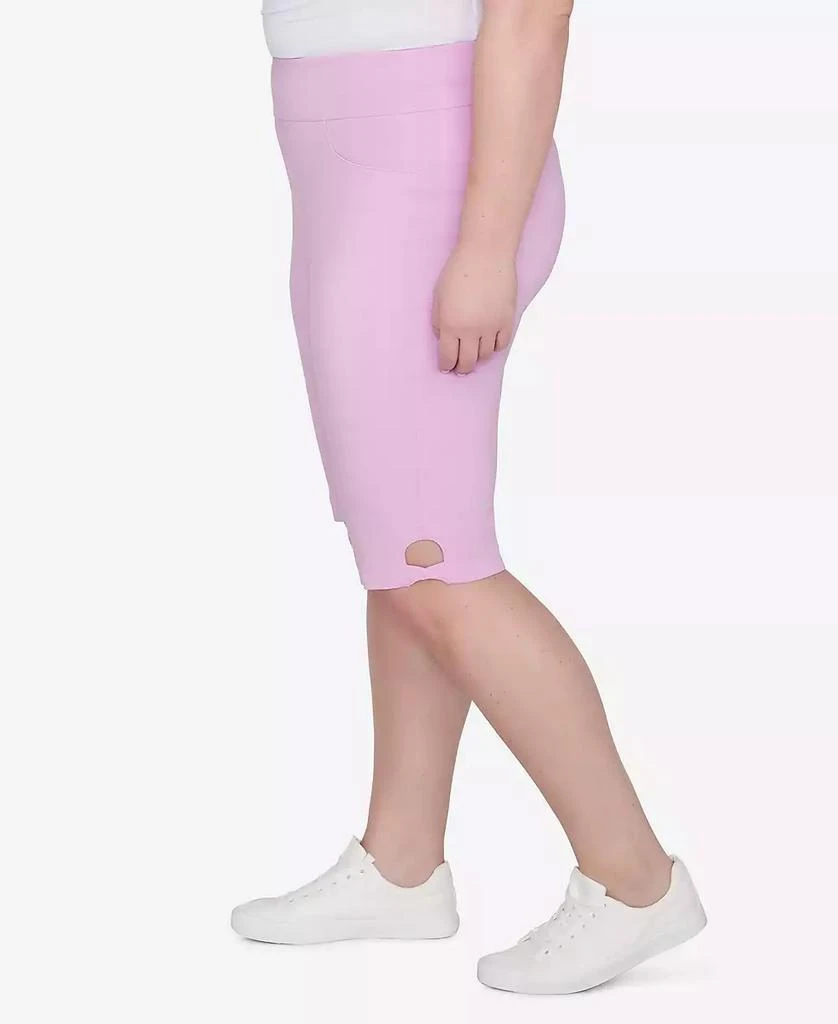 HEARTS OF PALM Plus Size Spring into Action Solid Tech Stretch Skimmer Pant 4