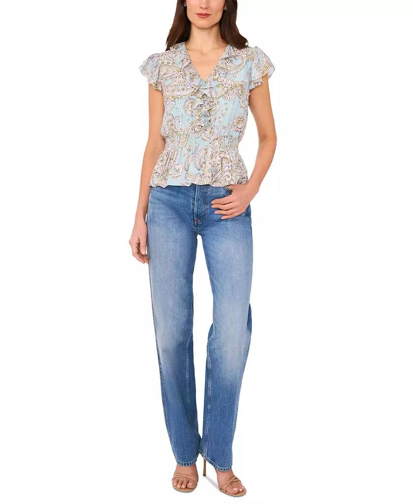 Parker Women's The Margot Paisley-Print Ruffled Top 3